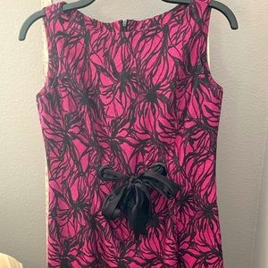 Taylor fuchsia bow front dress